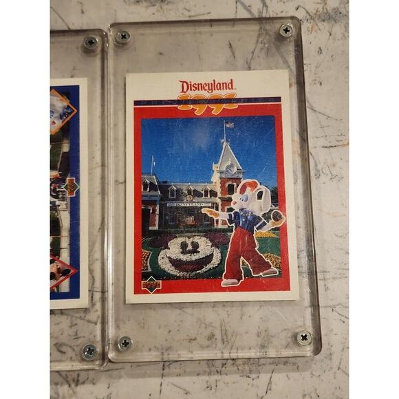 Disneyland 1991 Preview Trading Card Set 5 Cards Upper Deck 1991 Encased - Picture 7 of 7
